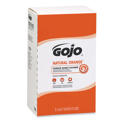 NATURAL ORANGE Pumice Hand Cleaner Refill, Citrus Scent, 2,000mL, 4/Carton-(GOJ7255)