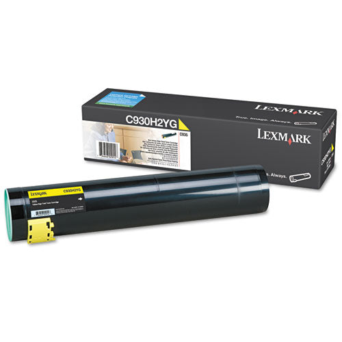 C930H2YG High-Yield Toner, 24,000 Page-Yield, Yellow-(LEXC930H2YG)