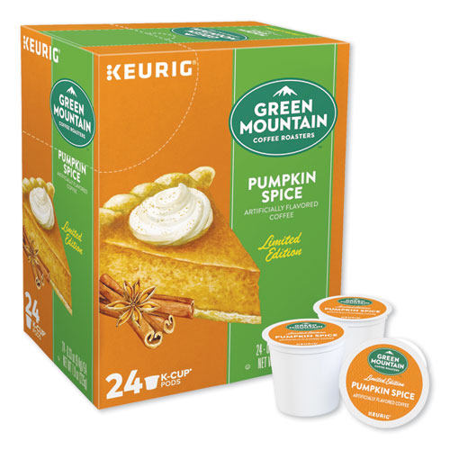 Fair Trade Certified Pumpkin Spice Flavored Coffee K-Cups, 24/Box-(GMT6758)