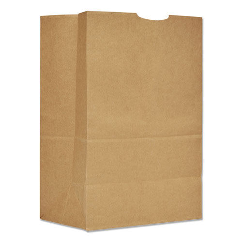 Grocery Paper Bags, 75 lb Capacity, 1/6 BBL, 12" x 7" x 17", Kraft, 400 Bags-(BAGSK1675)