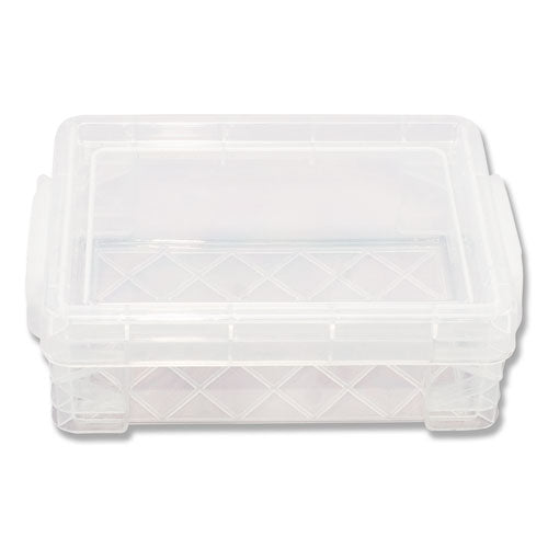 Super Stacker Crayon Box, Plastic, 4.75 x 3.5 x 1.6, Clear-(AVT40311)