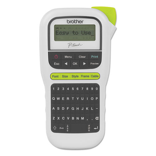 PT-H110 Easy Portable Label Maker, 2 Lines, 4.5 x 6.13 x 2.5-(BRTPTH110)