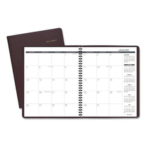 Monthly Planner, 11 x 9, Winestone Cover, 15-Month (Jan to Mar): 2023 to 2024-(AAG7026050)