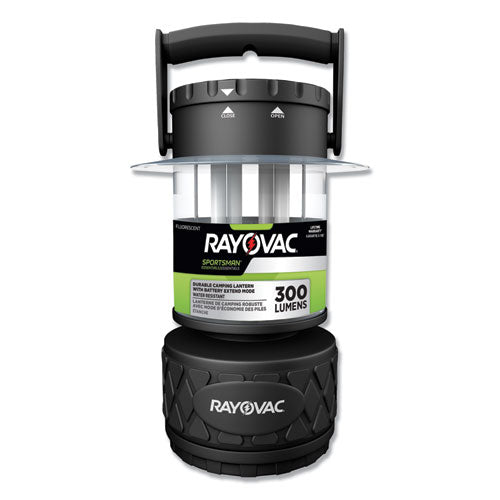 Sportsman Fluorescent Lantern, 8 D Batteries (Sold Separately), Black-(RAYSP8DTP4)