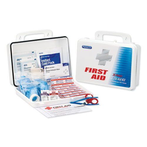 Office First Aid Kit, for Up to 25 People, 131 Pieces, Plastic Case-(FAO60002)