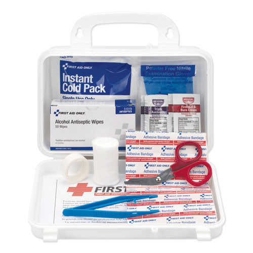 First Aid Kit for Use by Up to 25 People, 113 Pieces, Plastic Case-(FAO25001)