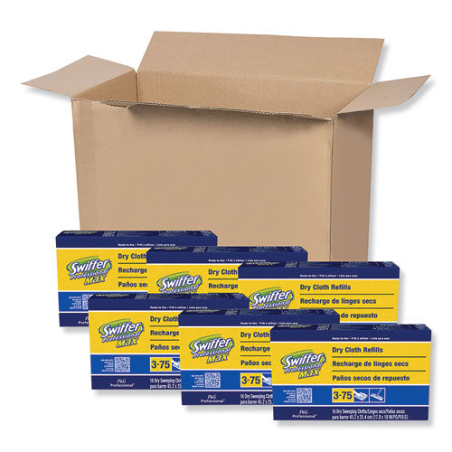 Max/XL Dry Refill Cloths, 17.88 x 10, White, 16/Box, 6 Boxes/Carton-(PGC37109)