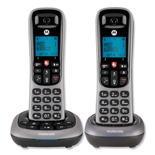 CD4012 Digital Cordless Telephone with Answering Machine, 2 Handsets-(MTRCD4012)