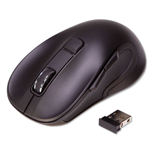 Hyper-Fast Scrolling Mouse, 2.4 GHz Frequency/26 ft Wireless Range, Right Hand Use, Black-(IVR62500)