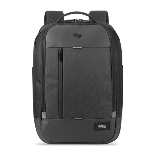 Magnitude Backpack, Fits Devices Up to 17.3", Polyester, 12.5 x 6 x 18.5, Black Herringbone-(USLGRV7004)