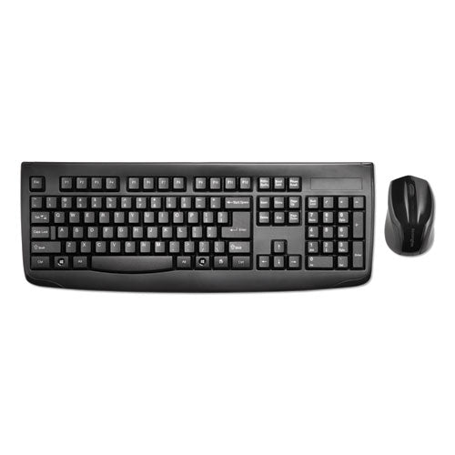 Keyboard for Life Wireless Desktop Set, 2.4 GHz Frequency/30 ft Wireless Range, Black-(KMW75231)