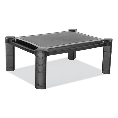 Large Monitor Stand with Cable Management, 12.99" x 17.1" x 6.6", Black, Supports 22 lbs-(IVR55051)