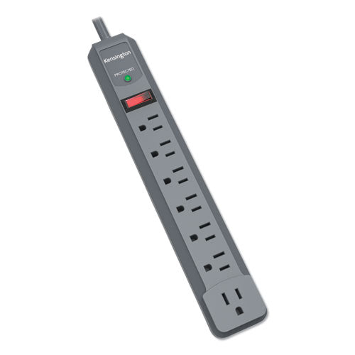 Guardian Premium Surge Protector, 7 AC Outlets, 6 ft Cord, 540 J, Gray-(KMW38217)