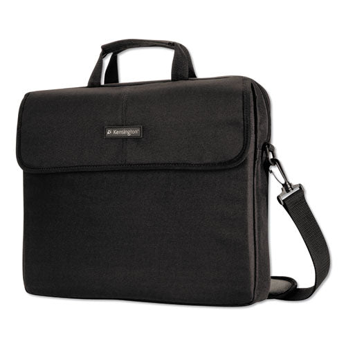 Simply Portable Padded Laptop Sleeve, Fits Devices Up to 17", Polyester, 17.38 x 2.13 x 14.25, Black-(KMW62567)