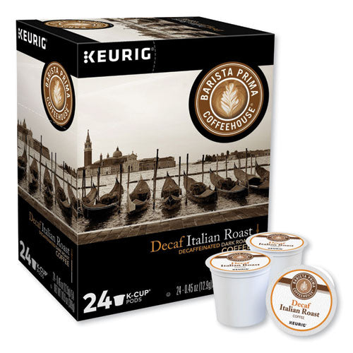 Decaf Italian Roast Coffee K-Cups, 24/Box-(GMT8506)