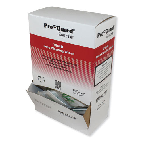 Pro-Guard Disposable Lens Cleaning Wipes, 5.1 x 8.1, 100/Box-(IMP7364B)