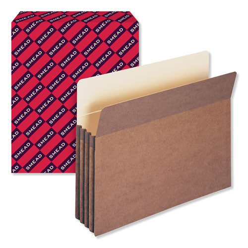 Redrope Drop Front File Pockets, 3.5" Expansion, Letter Size, Redrope, 25/Box-(SMD73224)