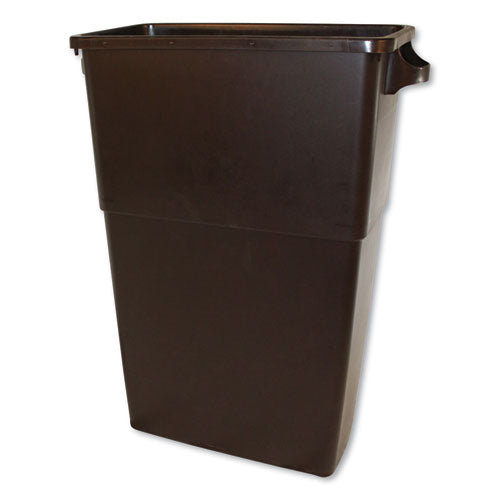 Thin Bin Containers, 23 gal, Polyethylene, Brown-(IMP70234)