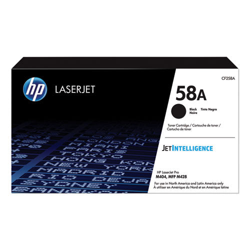 HP 58A, (CF258A) Black Original LaserJet Toner Cartridge-(HEWCF258A)