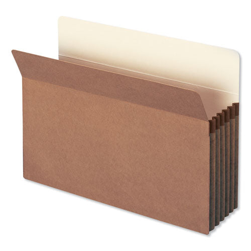 Redrope Drop Front File Pockets, 5.25" Expansion, Legal Size, Redrope, 10/Box-(SMD74234)