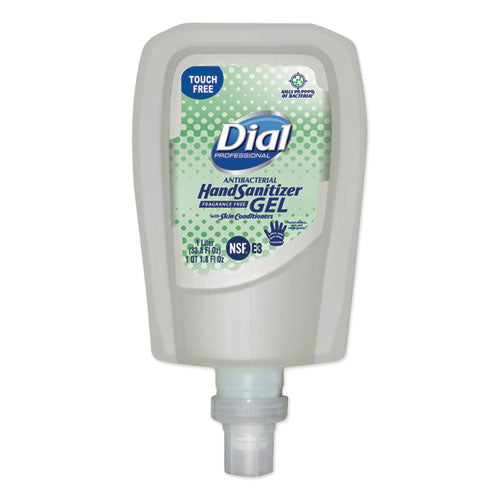 Antibacterial Gel Hand Sanitizer Refill for FIT Touch Free Dispenser, Fragrance-Free, 1.2 L-(DIA19029EA)