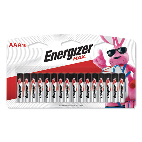 MAX Alkaline AAA Batteries, 1.5 V, 16/Pack-(EVEE92LP16)