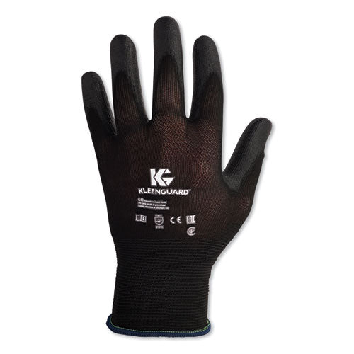 G40 Polyurethane Coated Gloves, 220 mm Length, Small, Black, 60 Pairs-(KCC13837)