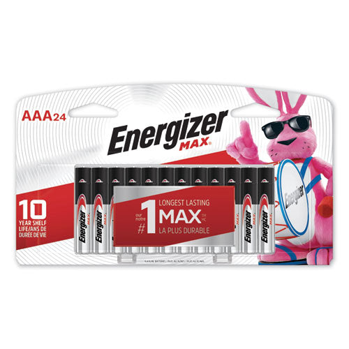 MAX Alkaline AAA Batteries, 1.5 V, 24/Pack-(EVEE92BP24)