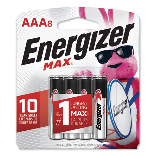 MAX Alkaline AAA Batteries, 1.5 V, 8/Pack-(EVEE92MP8)