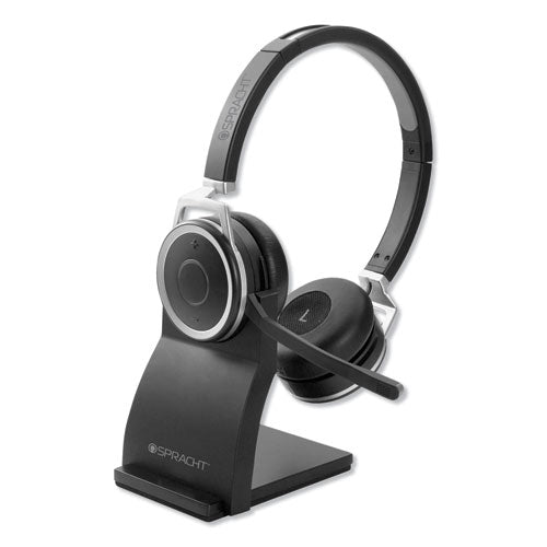 ZuM BT Prestige Binaural Over The Head Headset, Black-(SPTZUMBTP400)