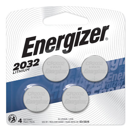 2032 Lithium Coin Battery, 3 V, 4/Pack-(EVE2032BP4)