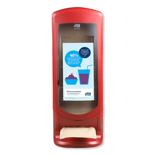 Xpressnap Stand Napkin Dispenser, 9.25 x 9.25 x 24.5, Red-(TRK6336000)