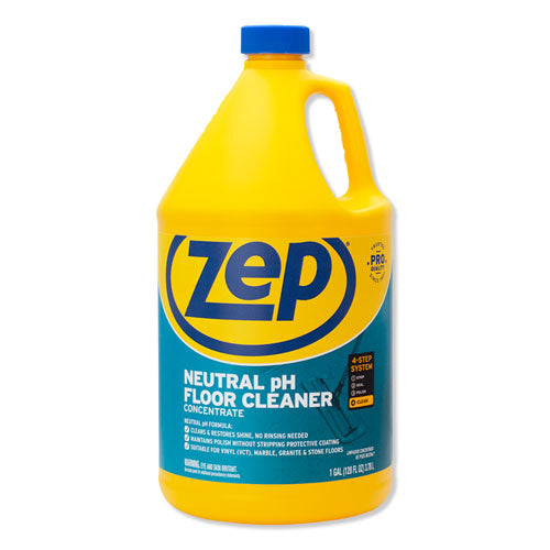 Neutral Floor Cleaner, Fresh Scent, 1 gal, 4/Carton-(ZPEZUNEUT128CT)