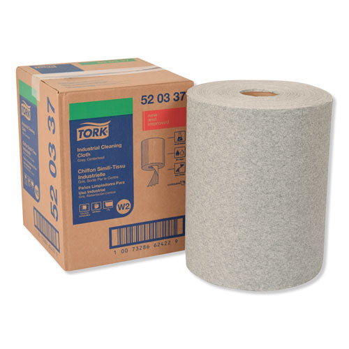Industrial Cleaning Cloths, 1-Ply, 12.6 x 10, Gray, 500 Wipes/Roll-(TRK520337)