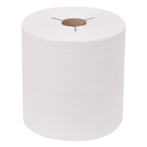 Universal Hand Towel Roll, Notched, 1-Ply, 7.5" x 630 ft, White, 6 Rolls/Carton-(TRK8031600)