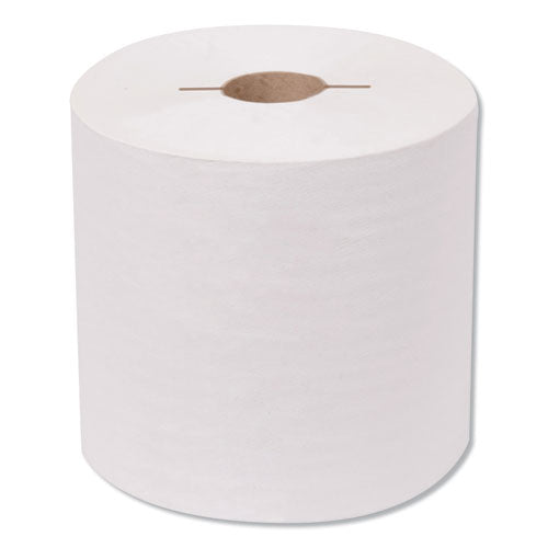 Premium Hand Towel Roll, Notched, 1-Ply, 7.5" x 600 ft, White, 720/Roll, 6 Rolls/Carton-(TRK7170630)
