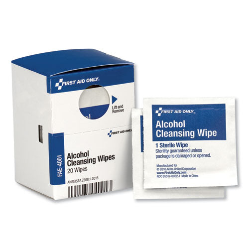 SmartCompliance Alcohol Cleansing Pads, 20/Box-(FAOFAE4001)