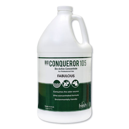 Bio Conqueror 105 Enzymatic Odor Counteractant Concentrate, Lavendar, 1 gal Bottle, 4/Carton-(FRS1BWBLAV)