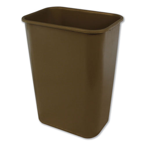 Soft-Sided Wastebasket, 41 qt, Polyethylene, Beige-(IMP7703BEI)