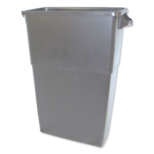 Thin Bin Containers, 23 gal, Polyethylene, Gray-(IMP70233)