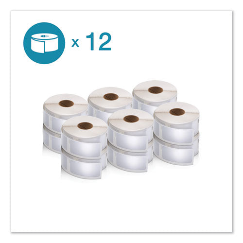 LW Multipurpose Labels, 1" x 2.13", White, 500 Labels/Roll, 12 Rolls/Pack-(DYM2050821)