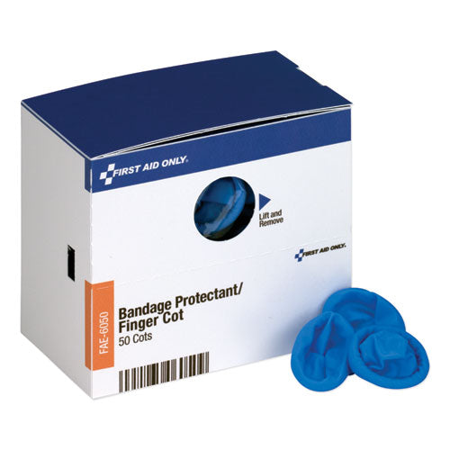 SmartCompliance Refill Finger Cots, Blue, Nitrile, 50/Box-(FAOFAE6050)