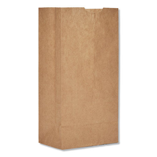 Grocery Paper Bags, 30 lb Capacity, #4, 5" x 3.33" x 9.75", Kraft, 500 Bags-(BAGGK4500)