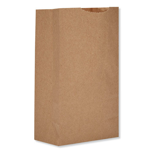 Grocery Paper Bags, 52 lb Capacity, #2, 4.06" x 2.68" x 8.12", Kraft, 250 Bags/Bundle, 2 Bundles-(BAGGX2500)