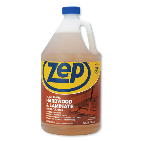 Hardwood and Laminate Cleaner, 1 gal Bottle-(ZPEZUHLF128EA)