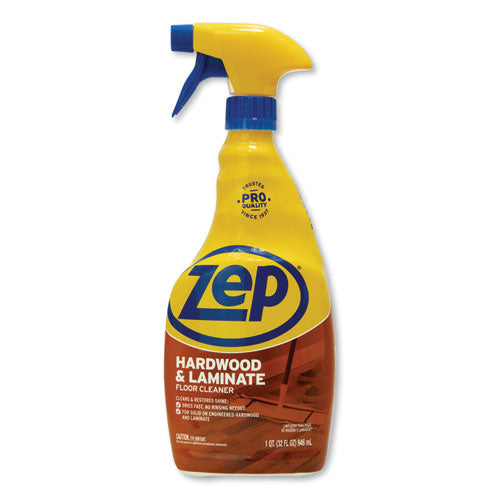 Hardwood and Laminate Cleaner, 32 oz Spray Bottle, 12/Carton-(ZPEZUHLF32CT)