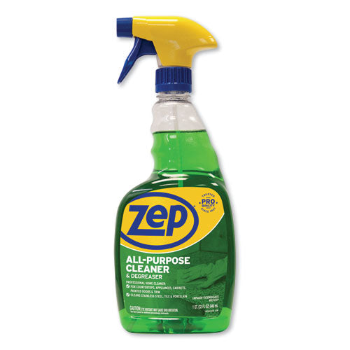 All-Purpose Cleaner and Degreaser, Fresh Scent, 32 oz Spray Bottle, 12/Carton-(ZPEZUALL32CT)