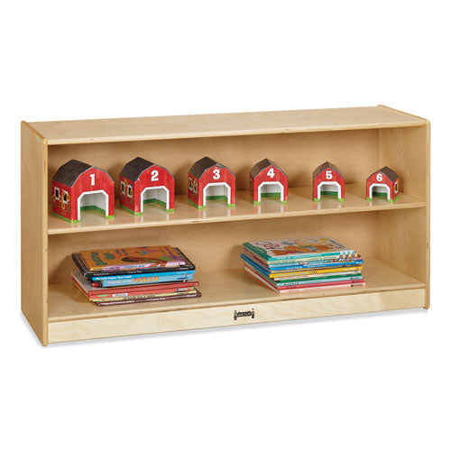 Adjustable Mobile Straight-Shelves, Toddler, 48w x 15d x 24.5h, Birch-(JNT0798JC)