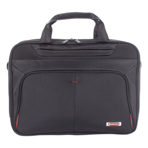 Purpose Executive Briefcase, Fits Devices Up to 15.6", Nylon, 3.5 x 3.5 x 12, Black-(SWZEXB1005SMBK)