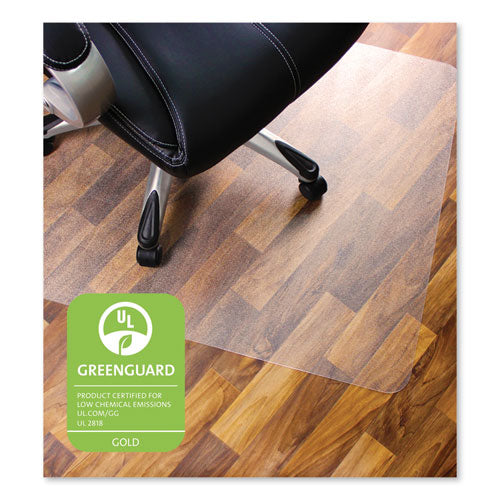 Cleartex Ultimat XXL Polycarbonate Chair Mat for Hard Floors, 60 x 60, Clear-(FLR1215015019ER)